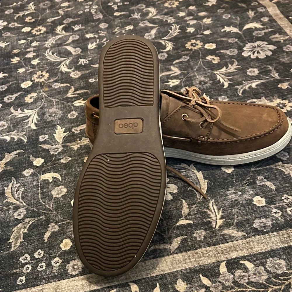 Abeo Tan Leather Boat Shoes